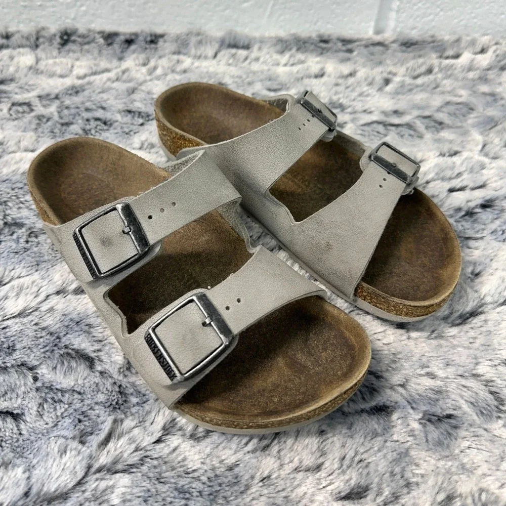Birkenstock Arizona Slide Sandals Gray Double Buckle / Kids 32 US 1-1.5